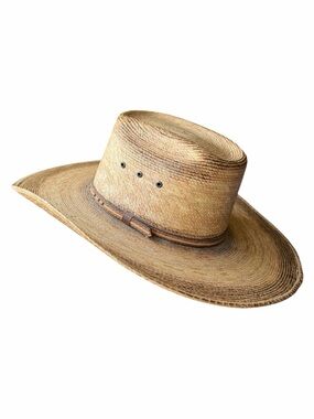 Cavender’s Straw Cowboy Hat Natural Tan 22” Western Ranch Rodeo Wide Brim Vented